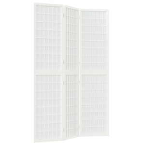 vidaXL Cloison de séparation pliable 3 panneaux 120x170 cm Blanc