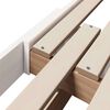 vidaXL Cadre de lit Blanc 80 x 200 cm Bois d'ing&eacute;nierie