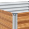 vidaXL Jardini&egrave;re sur&eacute;lev&eacute;e 485 x 100 x 36 cm Acier galvanis&eacute;