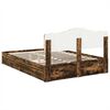 vidaXL Lit de Rangement Ch&ecirc;ne fum&eacute; 160 x 200 cm Bois d'ing&eacute;nierie