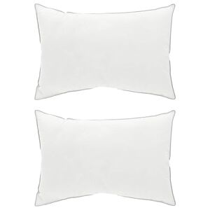 vidaXL Oreiller 2 pc 50 x 75 cm Laine australienne Blanc
