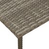 VidaXL Table basse de jardin rectangulaire gris 80x40x37 cm rotin