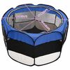 vidaXL Parc pour chiens pliable avec sac de transport Bleu 90x90x58 cm