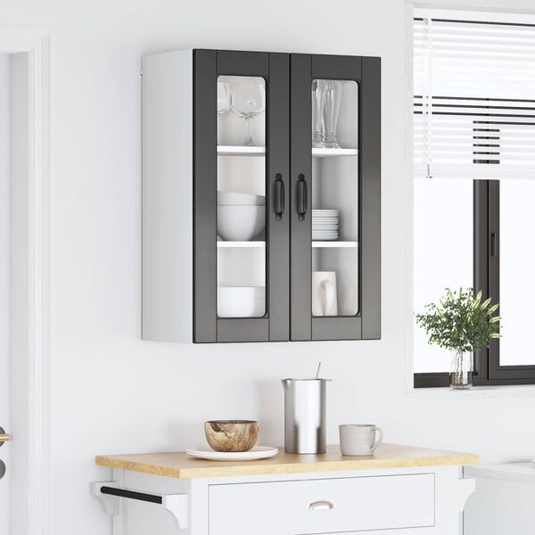 vidaXL Armoire de cuisine Noir 60 x 31 x 80 cm Bois d'ing&eacute;nierie