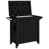 vidaXL Chariot de service 3 en 1 noir polypropyl&egrave;ne