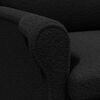 vidaXL fauteuil Noir 76 x 94 x 102 cm Tissu en Sherpa doux