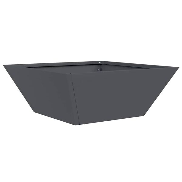 vidaXL Cache-pot de jardin Anthracite 40 x 40 x 15 cm
