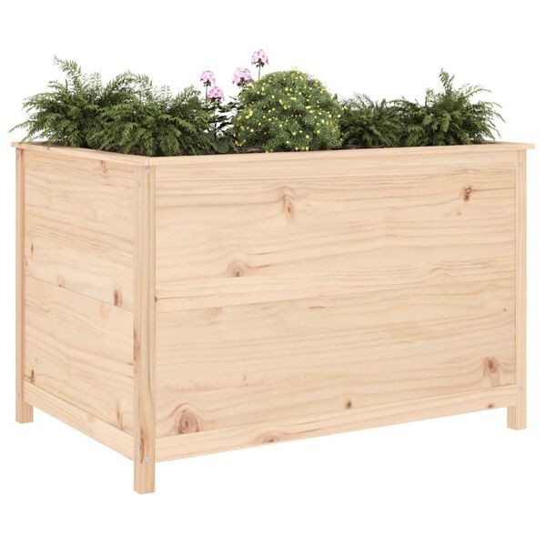 vidaXL Lit sur&eacute;lev&eacute; de jardin 119,5x82,5x78 cm bois de pin massif