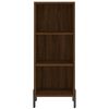 vidaXL Buffet ch&ecirc;ne marron 34,5x32,5x90 cm bois d'ing&eacute;nierie