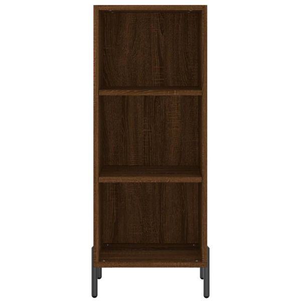 vidaXL Buffet ch&ecirc;ne marron 34,5x32,5x90 cm bois d'ing&eacute;nierie