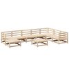 vidaXL Salon de jardin 9 pcs bois de pin massif