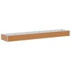 vidaXL Jardini&egrave;re sur&eacute;lev&eacute;e Marron Clair 485 x 100 x 36 cm