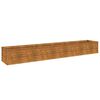 vidaXL Jardini&egrave;re sur&eacute;lev&eacute;e 291 x 50 x 36 cm Acier Corten
