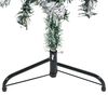 vidaXL Demi sapin de No&euml;l artificiel mince avec neige floqu&eacute;e 120 cm