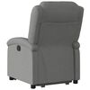 vidaXL Fauteuil inclinable électrique gris foncé tissu