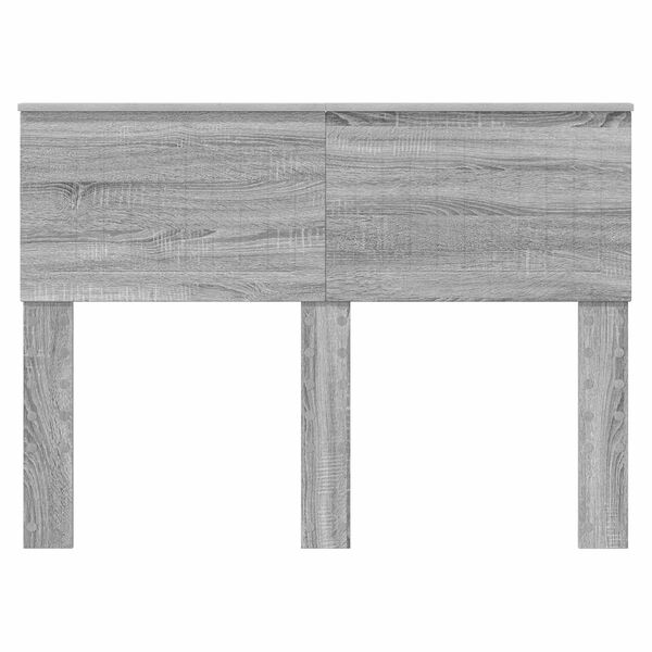 vidaXL T&ecirc;te de lit Gris Sonoma 120 cm Bois d'ing&eacute;nierie