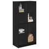 vidaXL Haut Armoire Ch&ecirc;ne noir 68 x 37 x 142 cm Bois d'ing&eacute;nierie