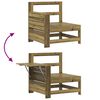 vidaXL Salon de jardin 4 pcs bois de pin imprégné