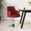 vidaXL Chaise &agrave; manger Rouge bordeaux Tissu