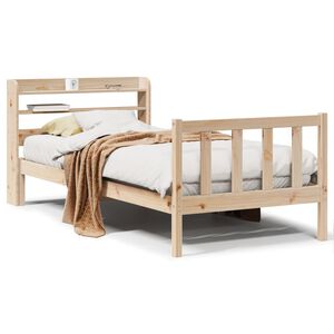 vidaXL Cadre de lit sans matelas 75x190 cm bois de pin massif