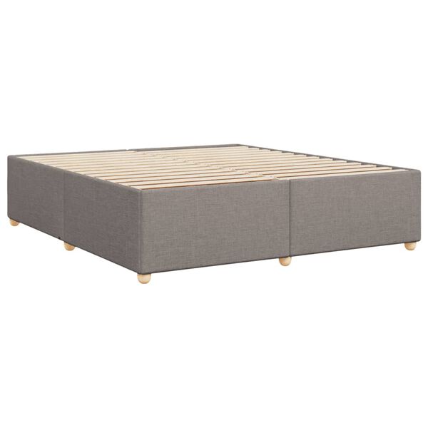 vidaXL Cadre de lit sans matelas taupe 180x200 cm tissu