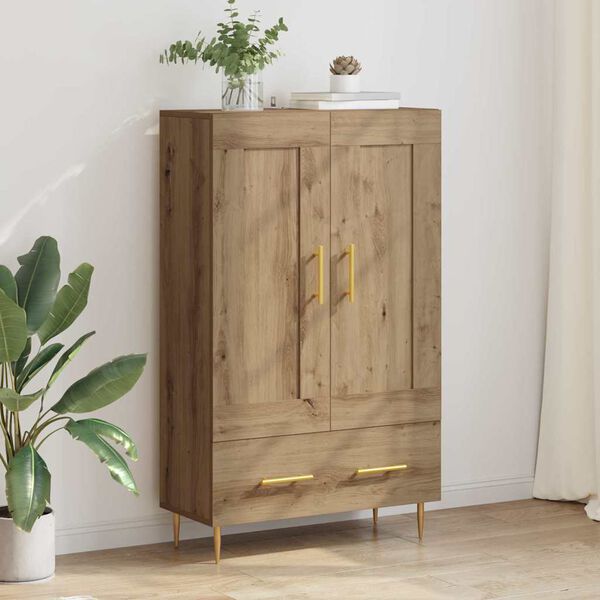 vidaXL Haut Armoire avec tiroir Ch&ecirc;ne artisanal 69,5 x 31 x 115 cm