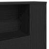 vidaXL Cabinet de Tête de Lit Chêne noir 180 x 18.5 x 102.5 cm