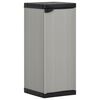 vidaXL Armoire de rangement de jardin 1 étagère Gris/noir 35x40x85 cm