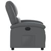 vidaXL Fauteuil inclinable &eacute;lectrique Gris Similicuir