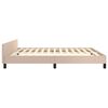 vidaXL Cadre de lit sans matelas cappuccino 160x200 cm similicuir