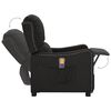 vidaXL Fauteuil de massage Noir Tissu
