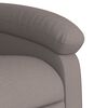 vidaXL Fauteuil inclinable &eacute;lectrique taupe tissu