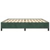vidaXL Cadre de lit sans matelas vert fonc&eacute; 200x200 cm velours
