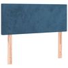vidaXL Tête de lit Bleu foncé 80x5x78/88 cm Velours