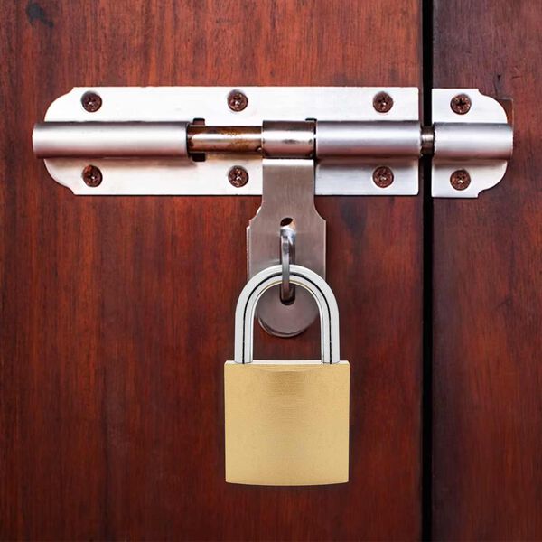 vidaXL U Lock avec Cl&eacute;s 12 pcs Laiton Fer