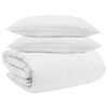 vidaXL Ensemble de Duvet avec oreiller 3 pc Blanc Plume de canard