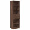 vidaXL Armoire de rangement mince chêne marron 50x42,5x225 cm