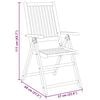 vidaXL Ensemble à manger de jardin 5 pcs 85x85x74 cm Bois d'acacia solide