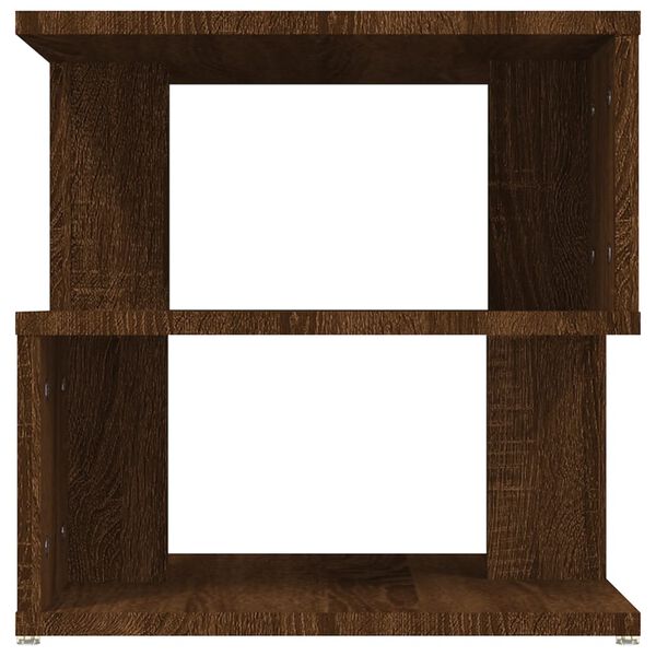 vidaXL Table d'appoint Ch&ecirc;ne marron 40x40x40 cm Bois d'ing&eacute;nierie