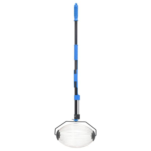 vidaXL Collecteur de noix bleu 127 cm acier
