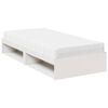 vidaXL Lit de jour avec matelas blanc 90x190 cm bois de pin massif