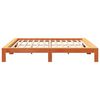 vidaXL Cadre de lit sans matelas cire marron 200x200cm bois pin massif