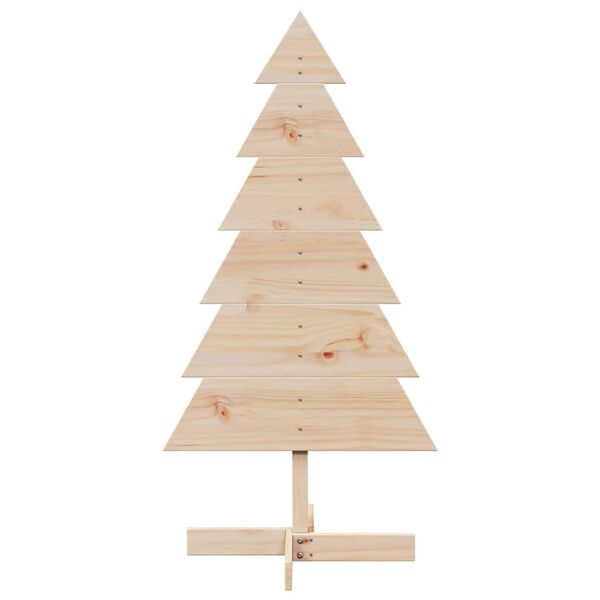 vidaXL Arbre de No&euml;l en bois pour d&eacute;coration 120 cm bois massif de pin