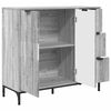 vidaXL Buffet Gris Sonoma 89,5 x 33 x 82 cm Bois d'ing&eacute;nierie