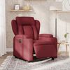 vidaXL Fauteuil inclinable &eacute;lectrique Rouge bordeaux Tissu
