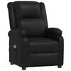 vidaXL Fauteuil &eacute;lectrique de massage Noir Similicuir