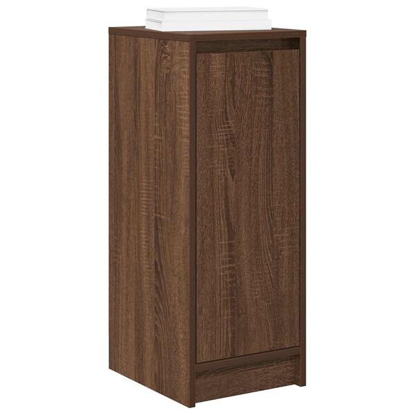 vidaXL Armoire &agrave; chaussures ch&ecirc;ne marron 29,5x34x76 cm bois ing&eacute;nierie