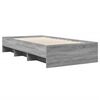 vidaXL Cadre de lit sans matelas sonoma gris 75x190 cm
