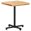 vidaXL Table de bistro Carrée 60x60x75 cm Bois de manguier brut