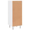 vidaXL Buffet Blanc brillant 34,5x34x90 cm Bois d'ing&eacute;nierie